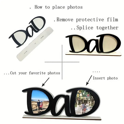 Fathers Day "Papa" And "Dad" Picture Frame