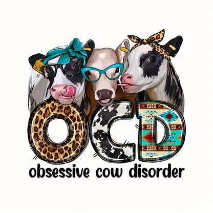 OCD Decal - "Obsessive Cow Disorder"