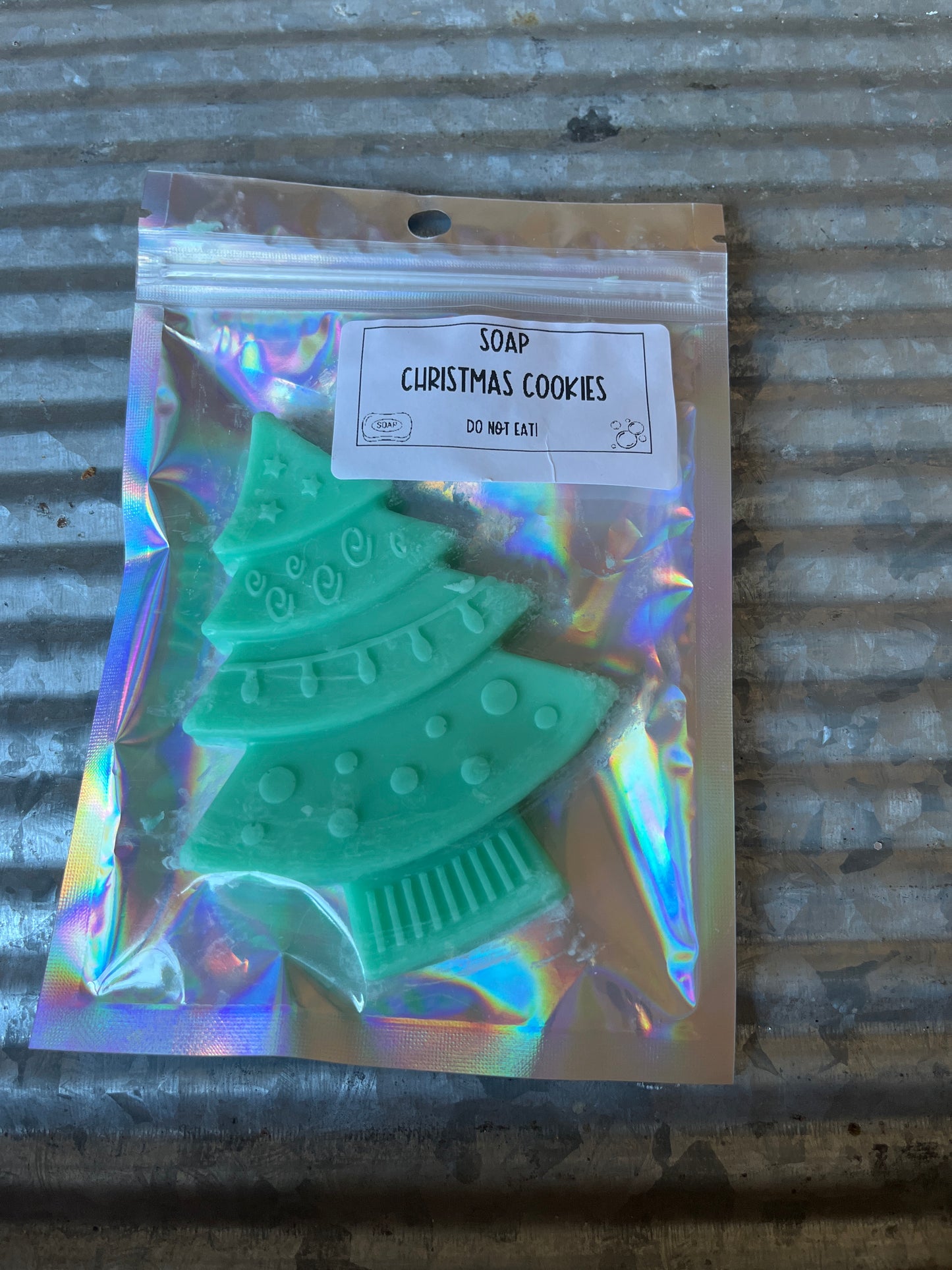 Christmas Cookies - Christmas Tree Soap - Half Bar - RTS