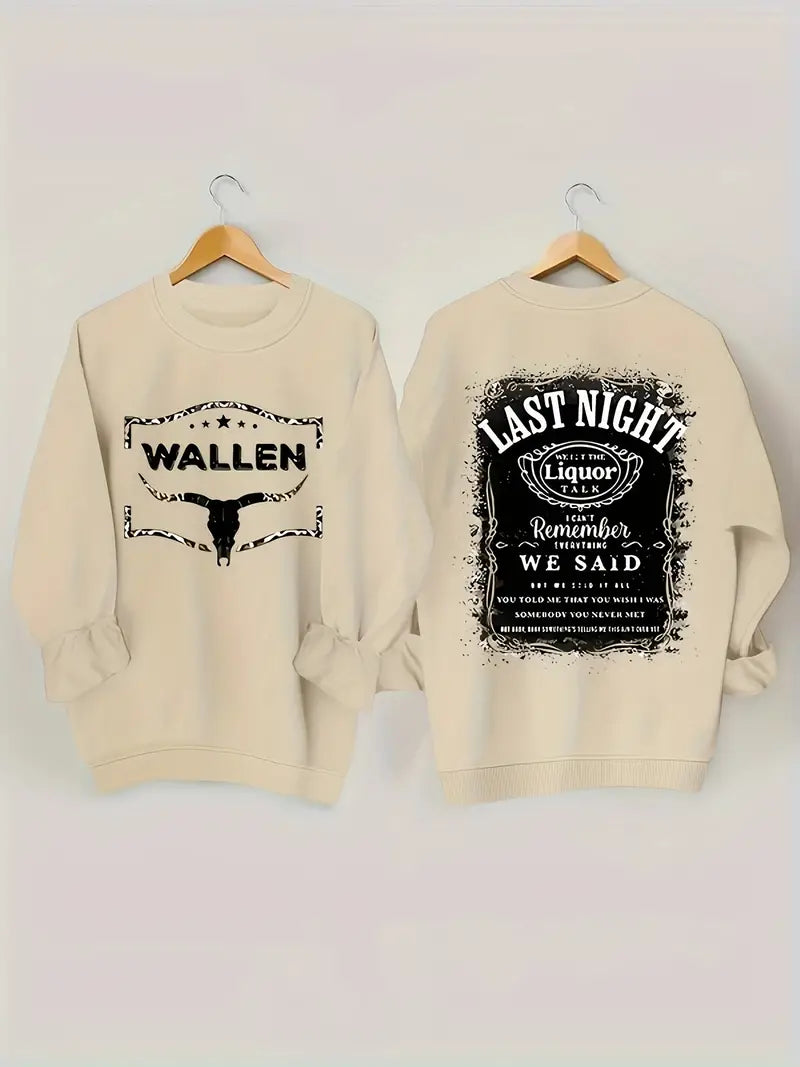 Plus Size Wallen Sweatshirt - Double Sided