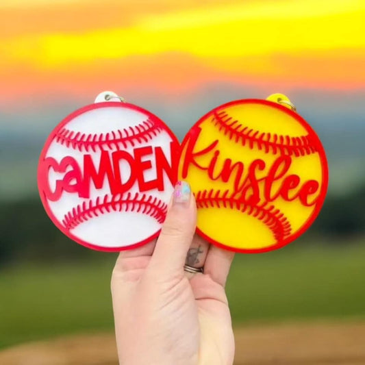 Custom Softball and Baseball Name Tags