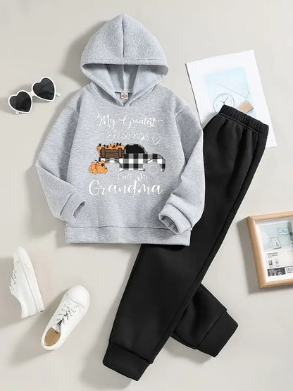 Kids "My Greastest Blessings Call Me Grandma" Sweatshirt/Pants Set