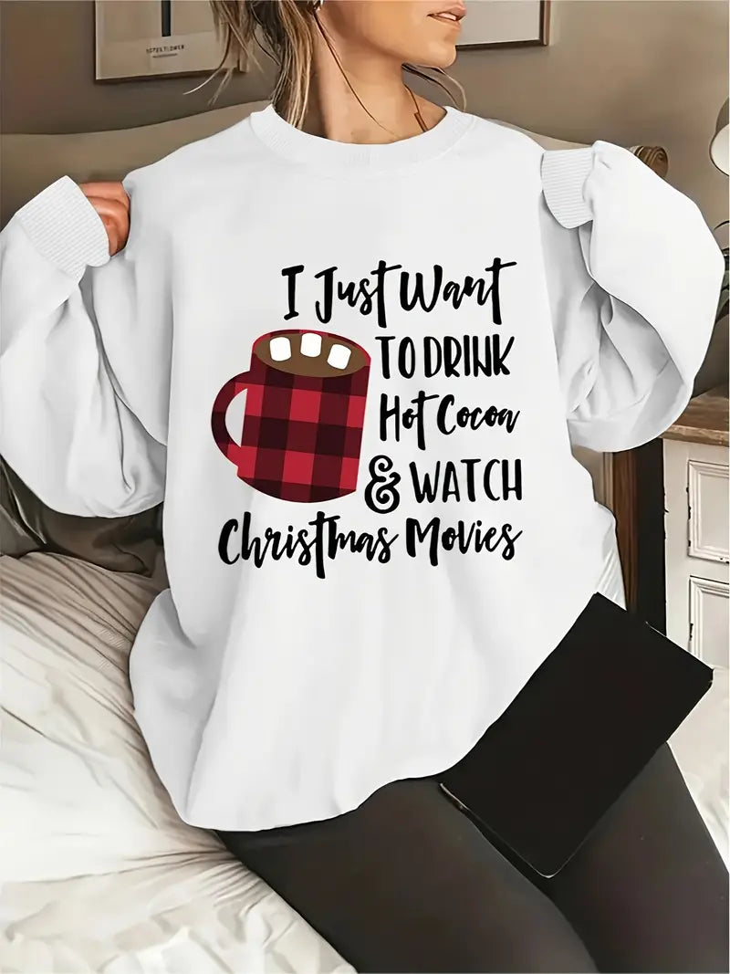 Womens "I Just Want to..." Chrismtas Sweater