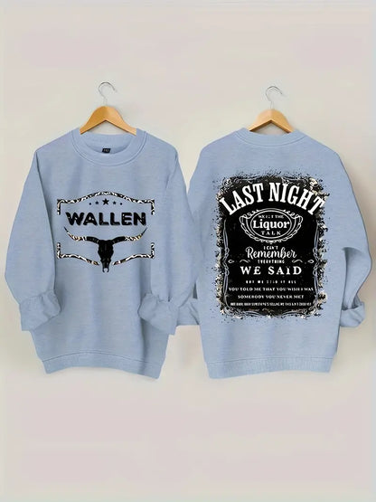 Plus Size Wallen Sweatshirt - Double Sided