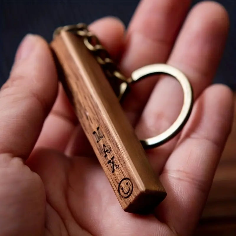 Personalized Wooden Keychain