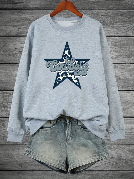 Plus Size Womens Cowboys Sweatshirt