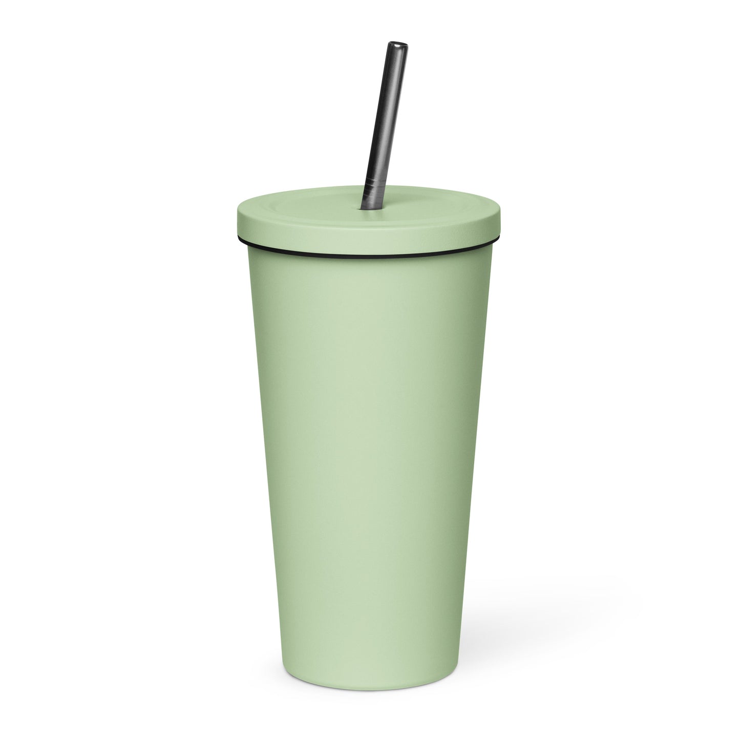 Insulated tumbler with a straw - ON MY MAMA!