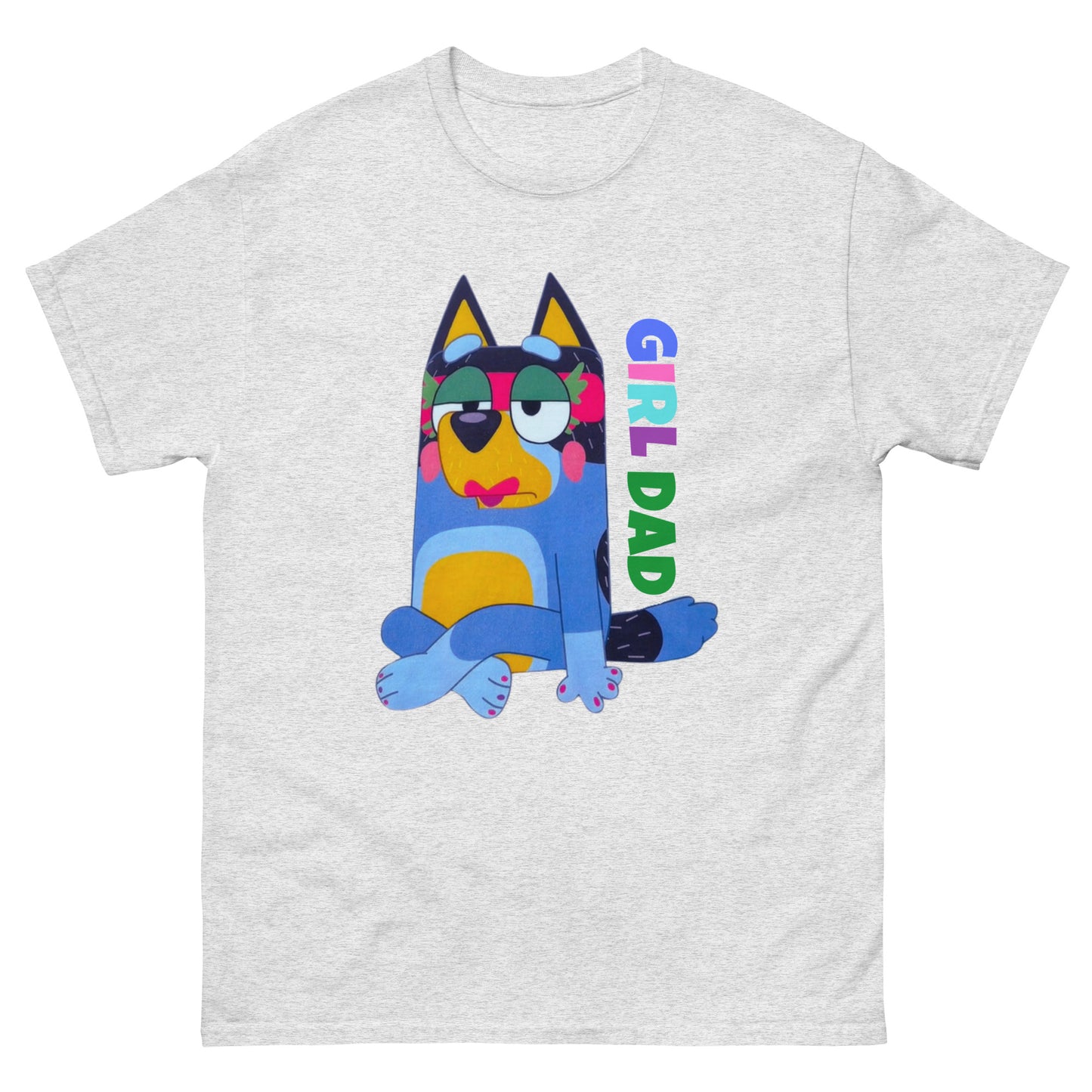 Unisex classic tee - Blue Dog Girl Dad