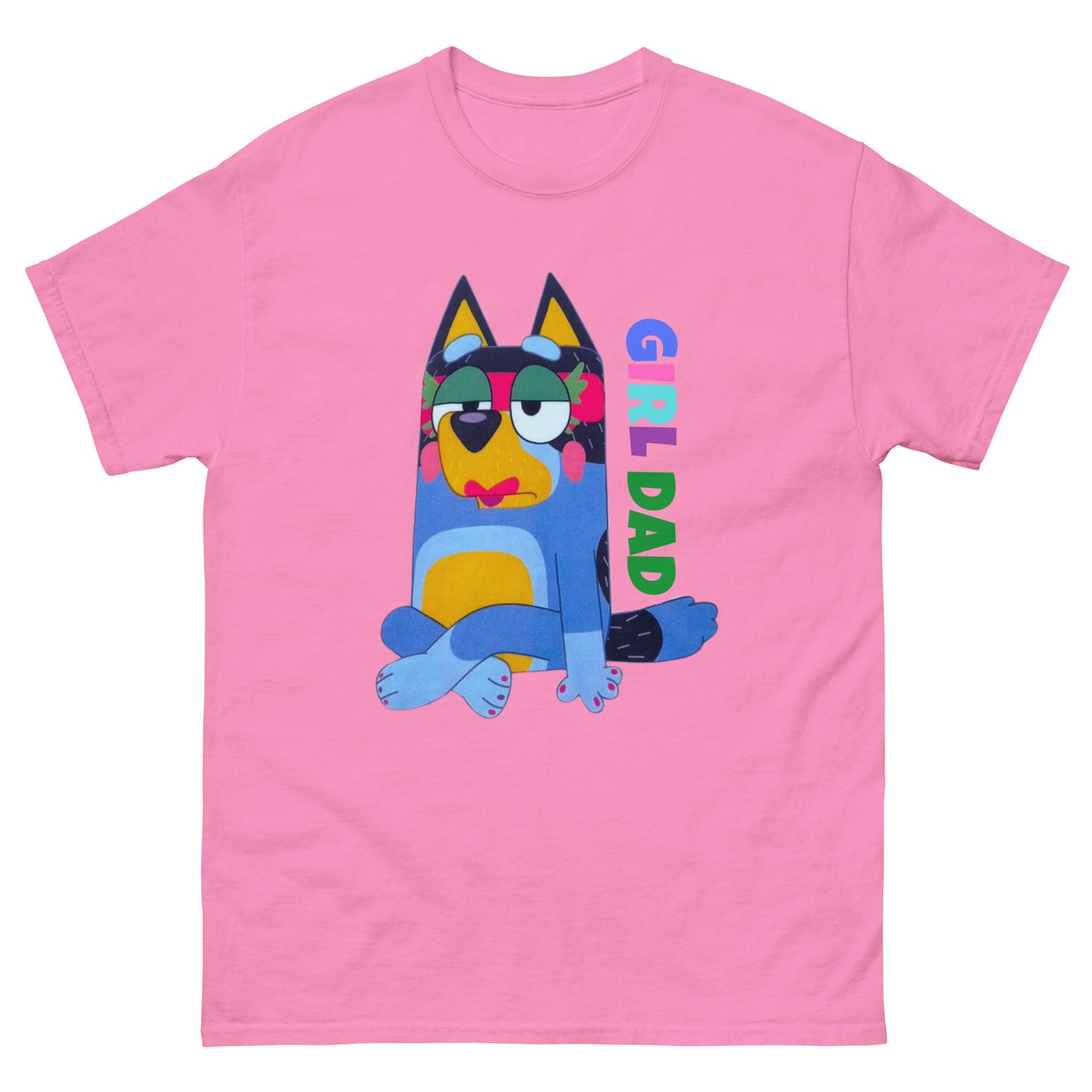 Unisex classic tee - Blue Dog Girl Dad