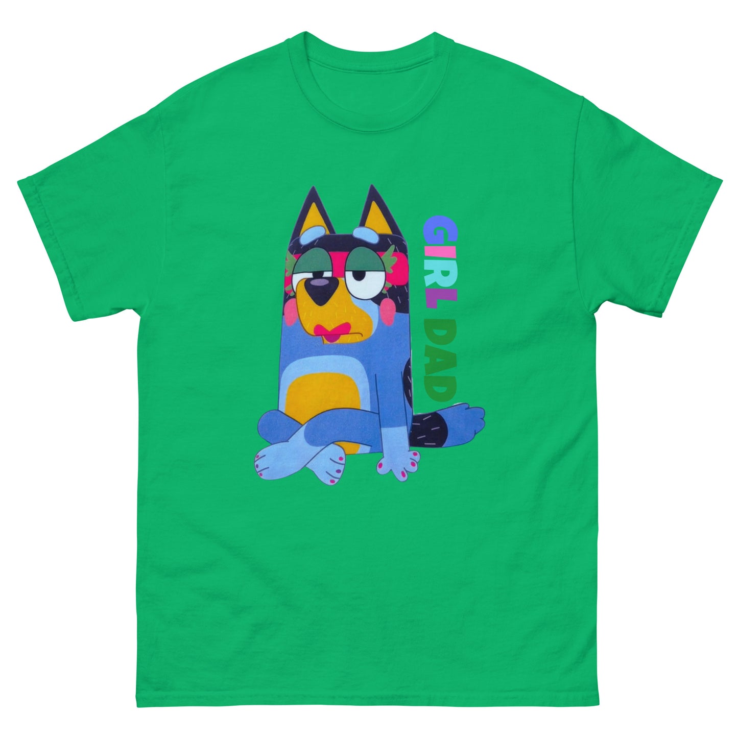 Unisex classic tee - Blue Dog Girl Dad