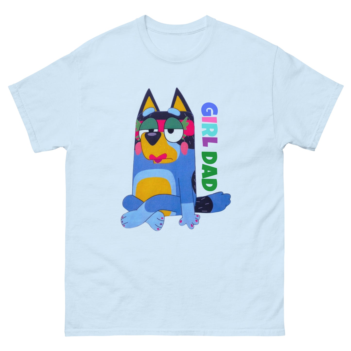 Unisex classic tee - Blue Dog Girl Dad