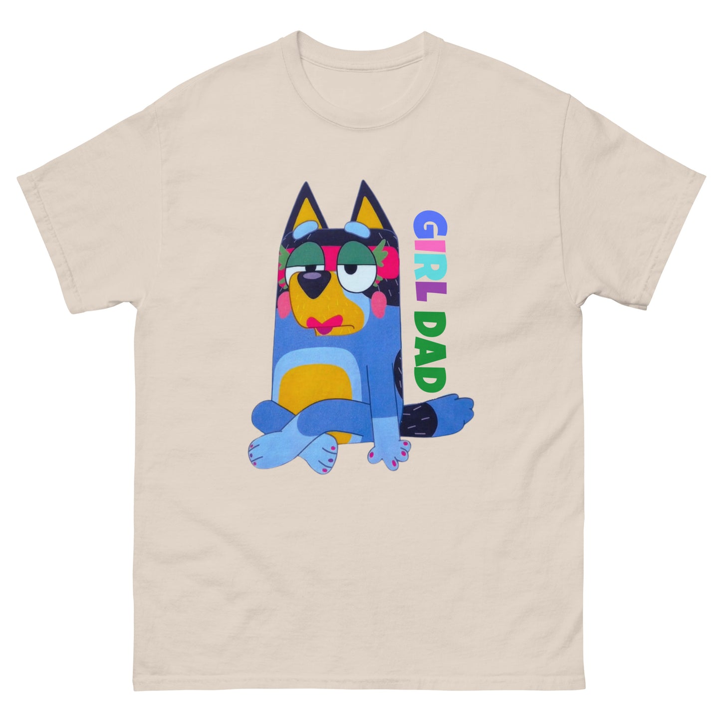 Unisex classic tee - Blue Dog Girl Dad