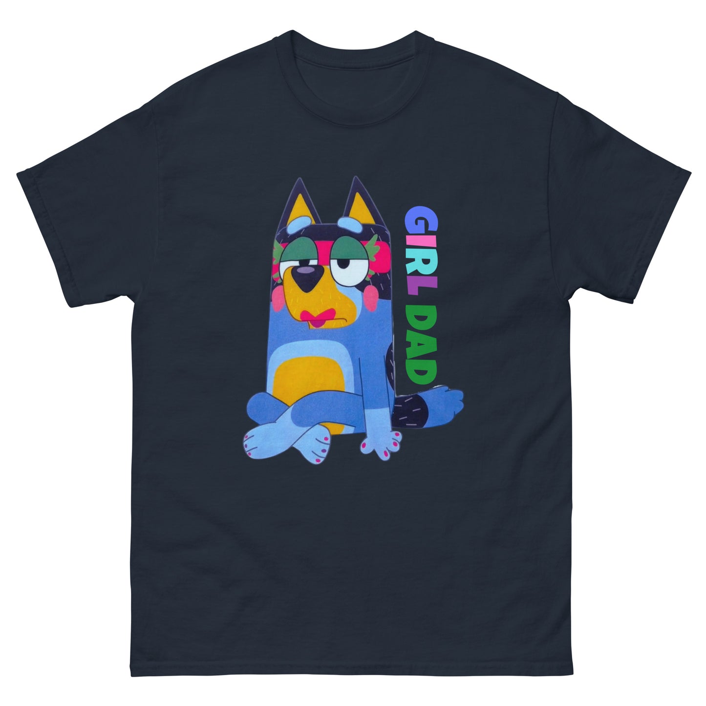 Unisex classic tee - Blue Dog Girl Dad