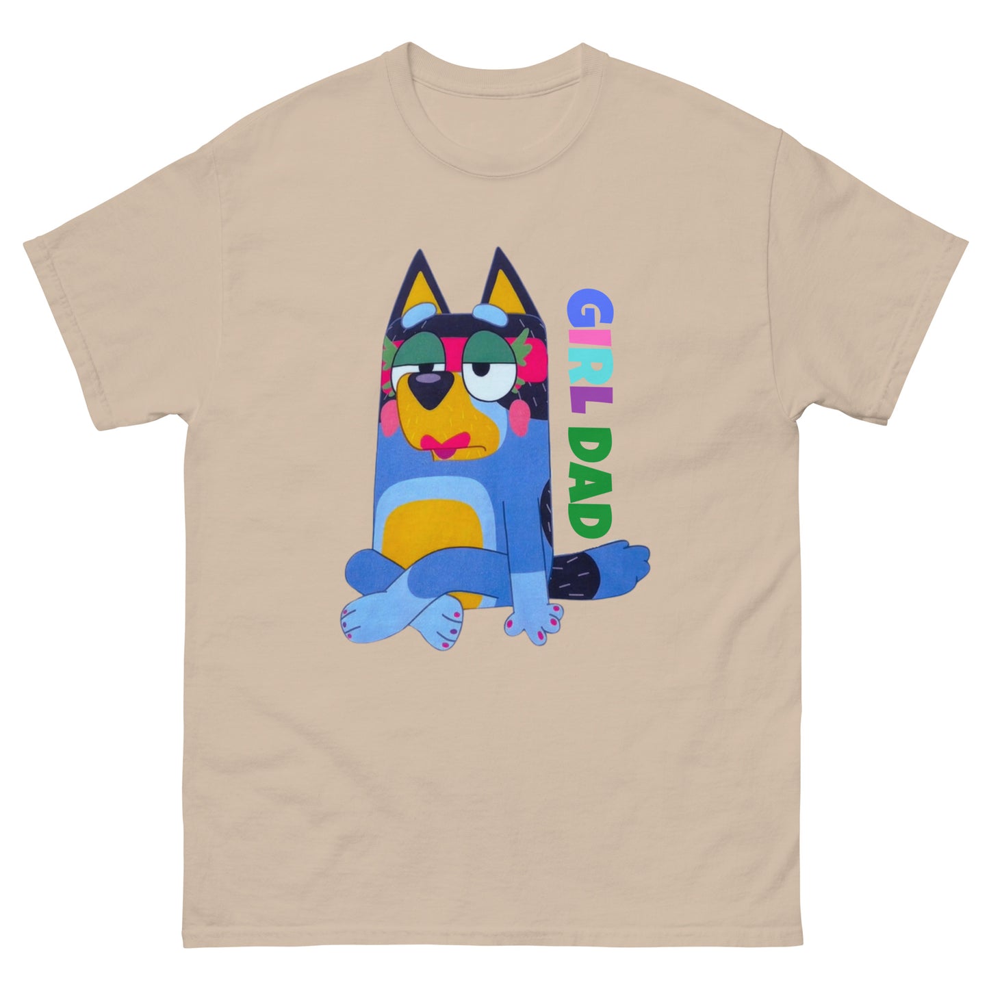 Unisex classic tee - Blue Dog Girl Dad