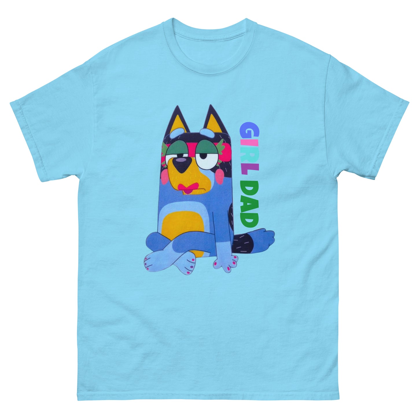 Unisex classic tee - Blue Dog Girl Dad