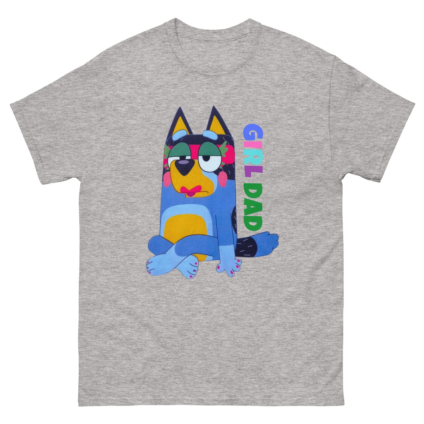 Unisex classic tee - Blue Dog Girl Dad