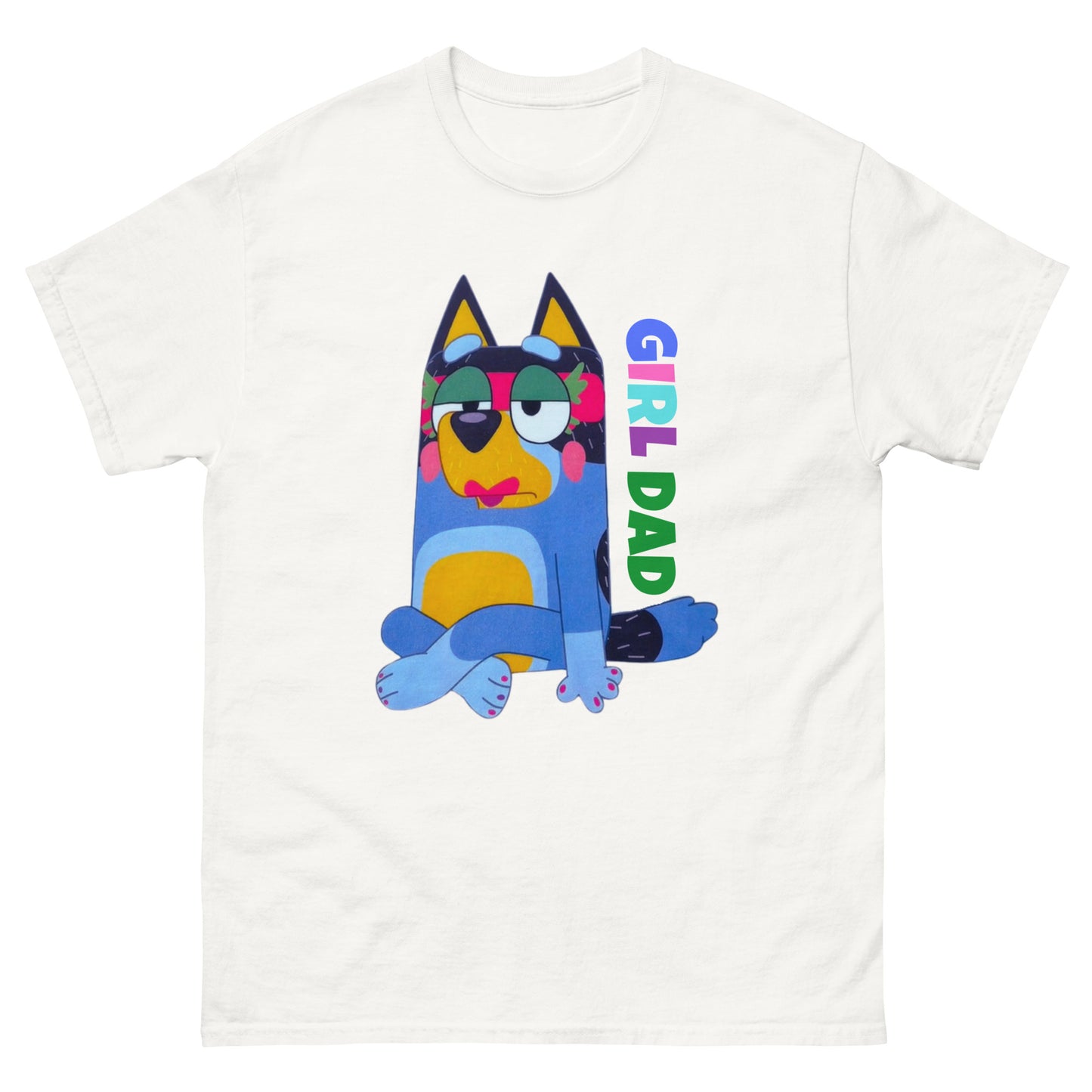 Unisex classic tee - Blue Dog Girl Dad