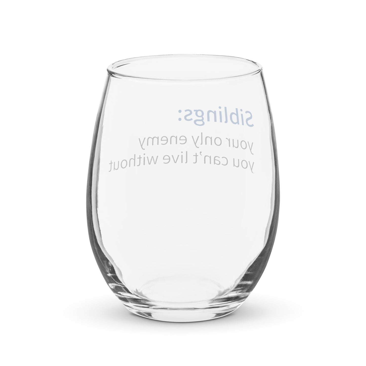 Stemless wine glass - Siblings