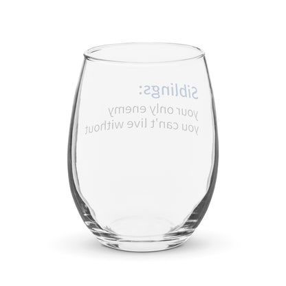 Stemless wine glass - Siblings