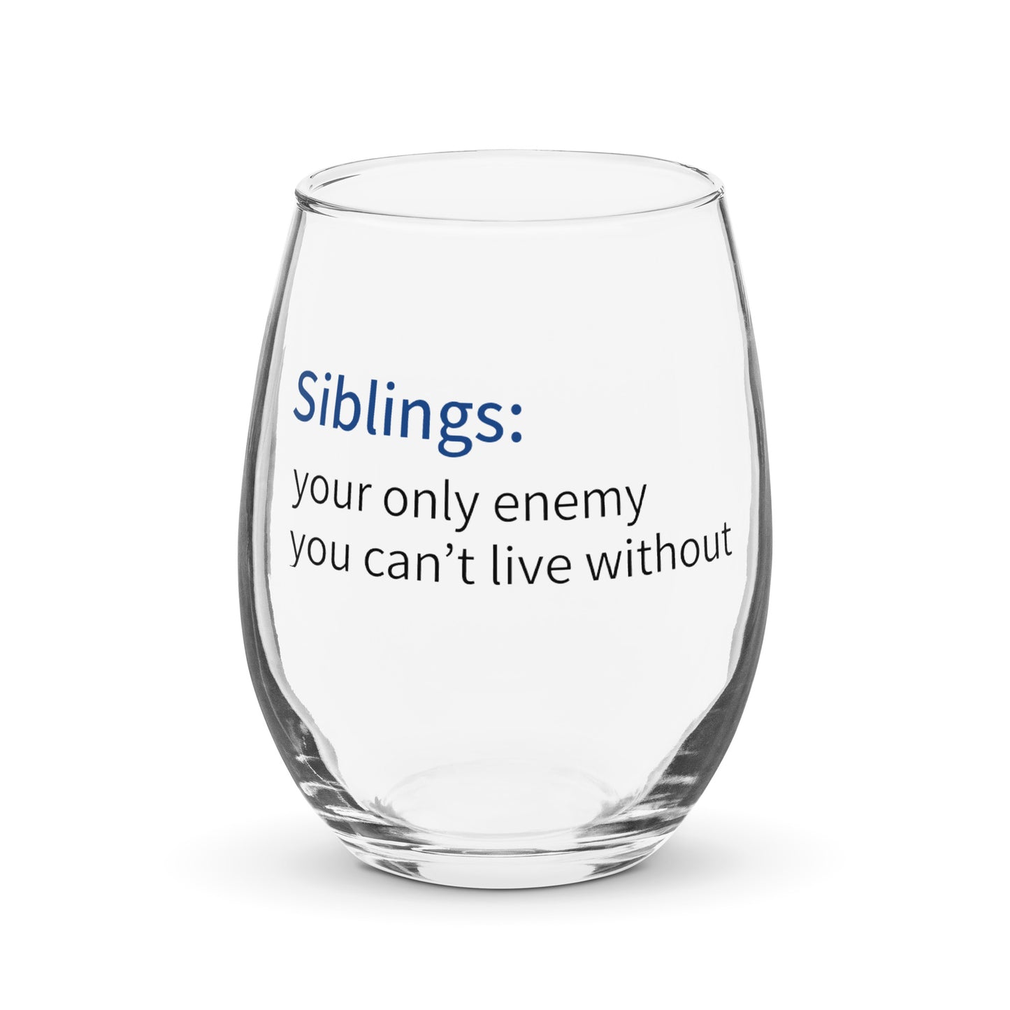 Stemless wine glass - Siblings