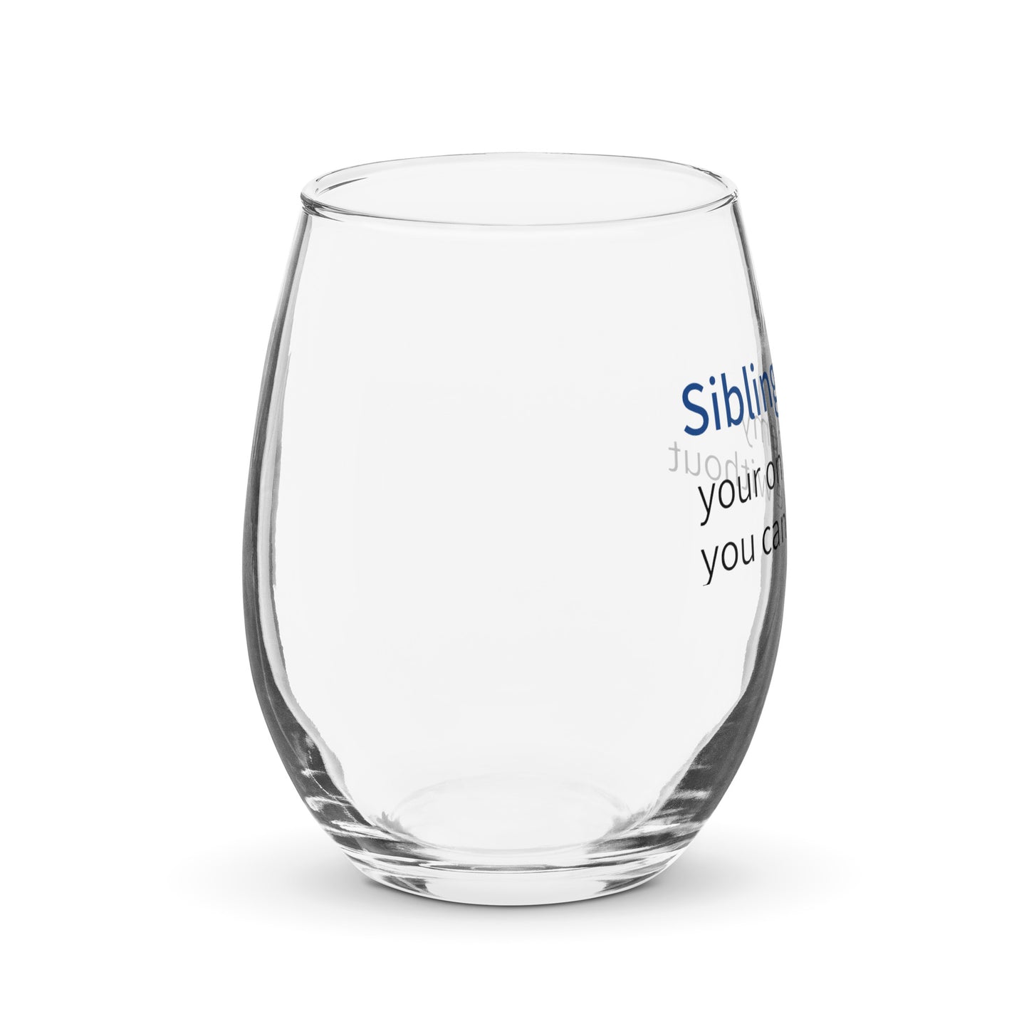 Stemless wine glass - Siblings