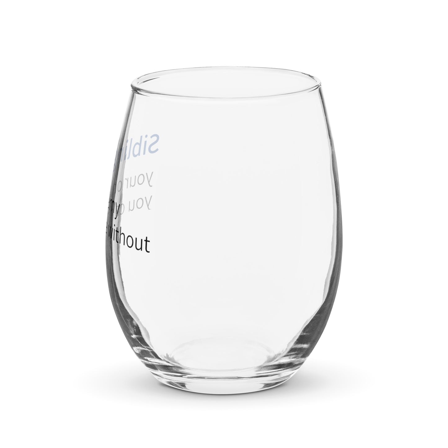 Stemless wine glass - Siblings