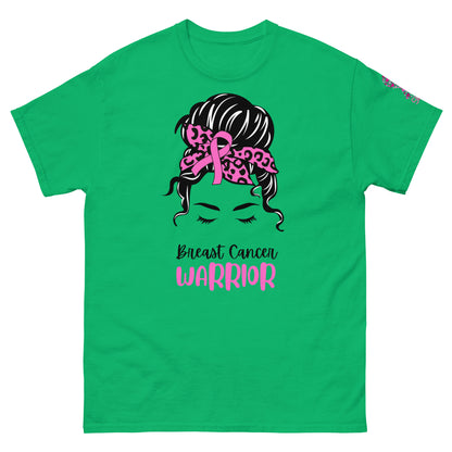 Unisex classic tee - Breast Cancer Warrior with Sleeve Design